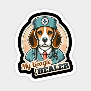 Beagle doctor Magnet