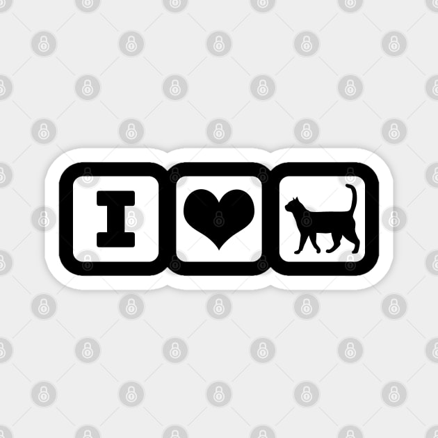 I Love Cats Magnet by LunaMay