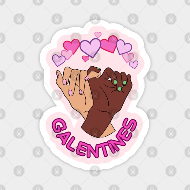 Galentines bffs Magnet by QUOT-s