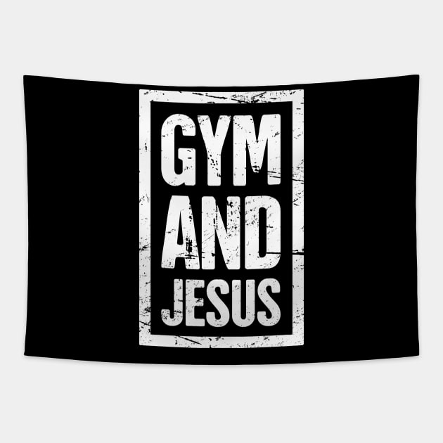 Gym - Gift For Christian Workout Gym Fans Tapestry by MeatMan