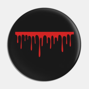 Dripping Blood Halloween Pin