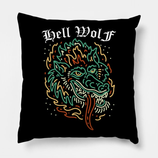 hell wolf Pillow by donipacoceng