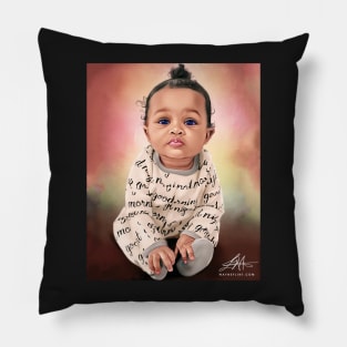 Beautiful Black Baby #3 Pillow