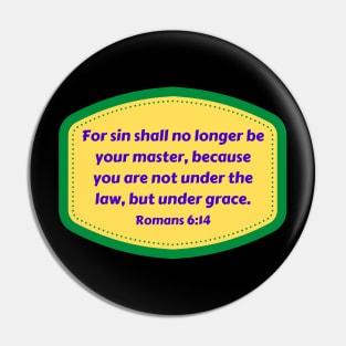 Bible Verse Romans 6:14 Pin