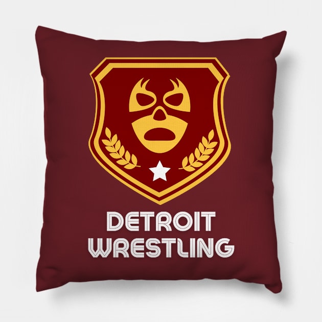 Detroit Wrestling "Pirate FC" Pillow by DDT Shirts