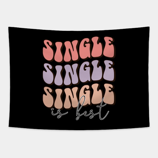 Single is Best. Love Sucks Anti Valentines Day Tapestry by Pop Cult Store