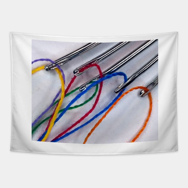 Threaded needles Tapestry by joesaladino