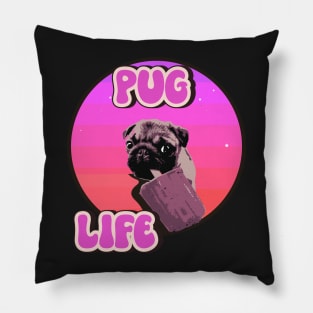 Cute puppy pug dog lover pug life Pillow