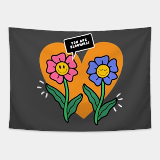 Blooming Bloom Flowers Tapestry