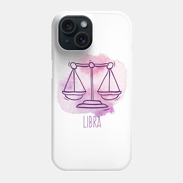 Libra horoscope Phone Case by Dieowl