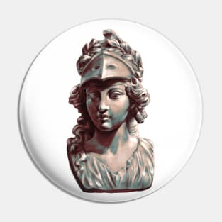 Minerva/Athena statue Pin