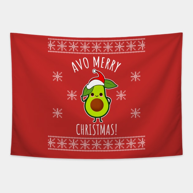 Avo Merry Christmas Tapestry by LunaMay