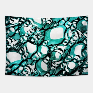 Chaos in Teal Tapestry