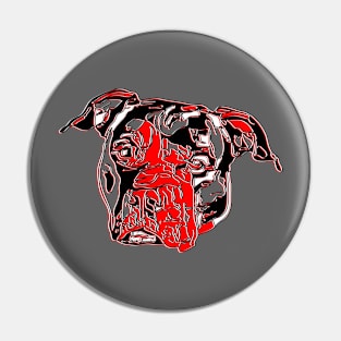 Pitbull Dog Canine Breed Head Strong Muscular Guard Pin