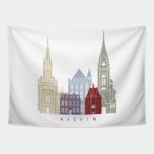 Aachen skyline poster Tapestry