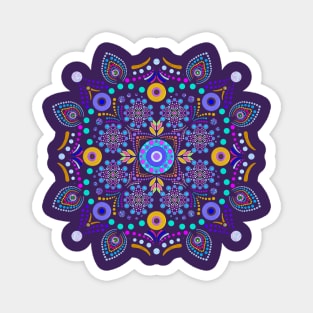 Ornate Mandala Magnet