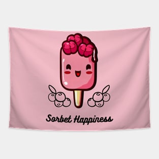 Raspberry Sorbet - Sorbet Happiness Kawaii Tapestry