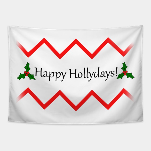 Happy Hollidays Tapestry by Cool Duck's Tees
