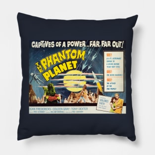 Classic Science Fiction Lobby Card - Phantom Planet Pillow