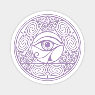 Celtic All Seeing Eye - purple Magnet