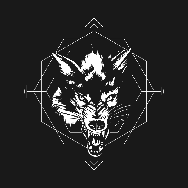 Angry Wolf by LAPublicTees