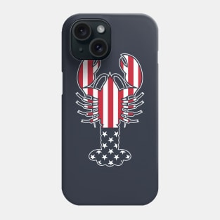 Lobster Cape Cod 4th of July American Flag Phone Case