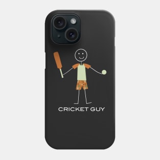 Funny Mens Cricket Guy Phone Case