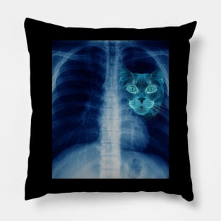 I GOT THAT CAT IN ME- Chest xray Pillow