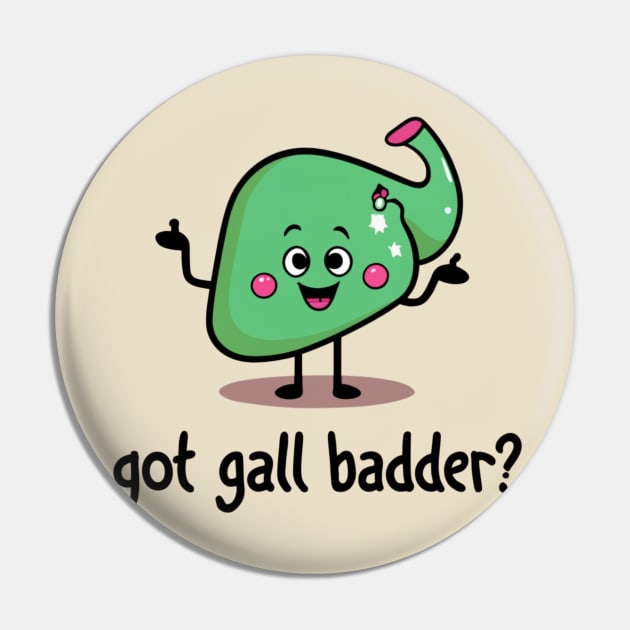 Gall Bladder Pin by BukovskyART