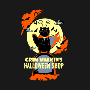 Grim Malkin's Halloween Shop T-Shirt