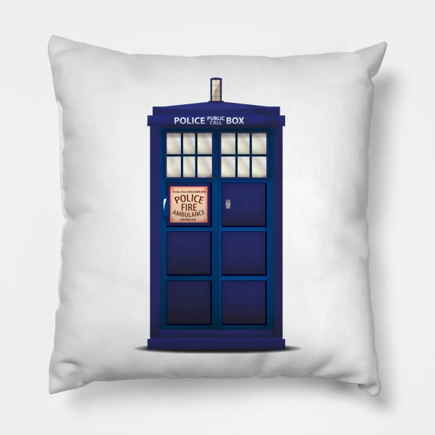 Police Call Box Pillow by nickemporium1