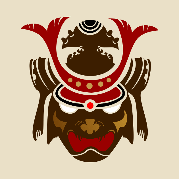 Japannese samurai mask by DDLRD