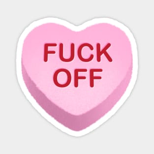 Fuck Off Candy Heart Magnet