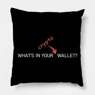 What's In Your Crypto Wallet Pillow