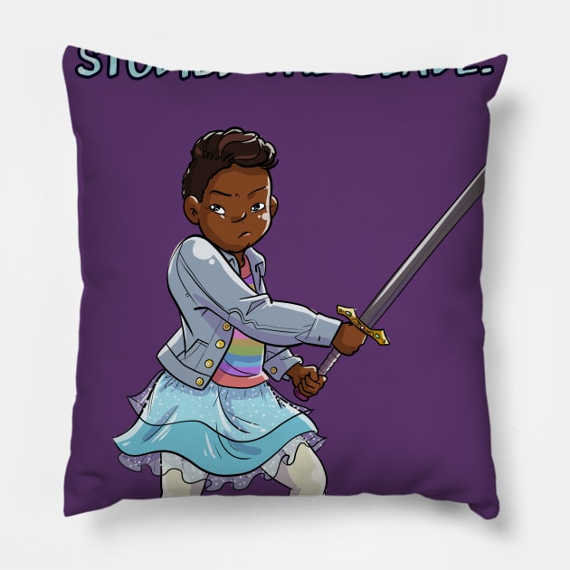 I studied the blade Pillow by sophielabelle