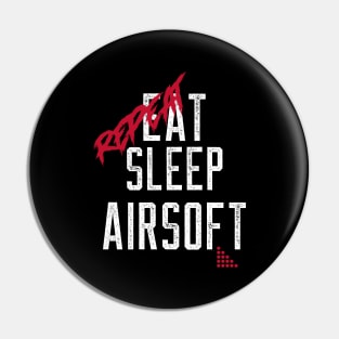 Airsoft Family - Eat Sleep Airsoft Repeat Pin