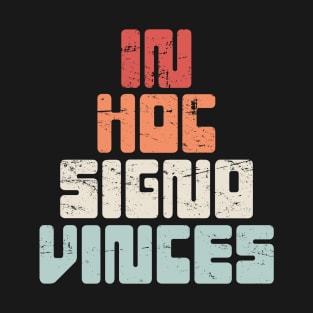 In Hoc Signo Vinces | Retro Knights Templar Crusader T-Shirt