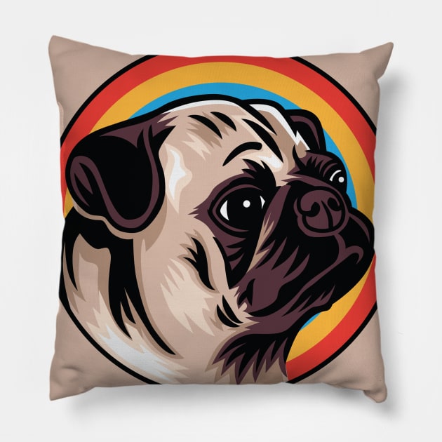 Pug Lover Pillow by Red Rov