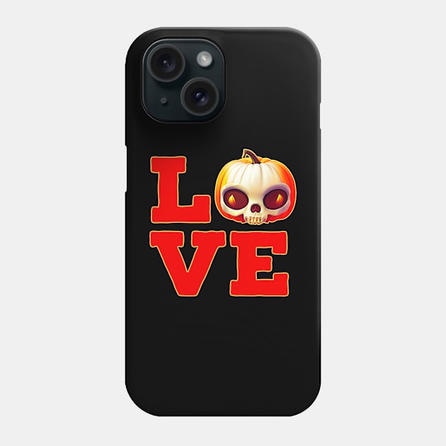 Pumpkin Love Halloween Design Phone Case by Edongski303 Teepublic Merch