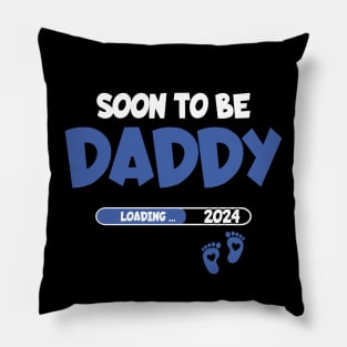 Soon to be daddy 2024 Pregnancy Announcement Pillow