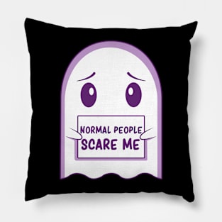 Anxious Ghost Sarcasm Social Anxiety Sarcasm Introvert Humor Pillow