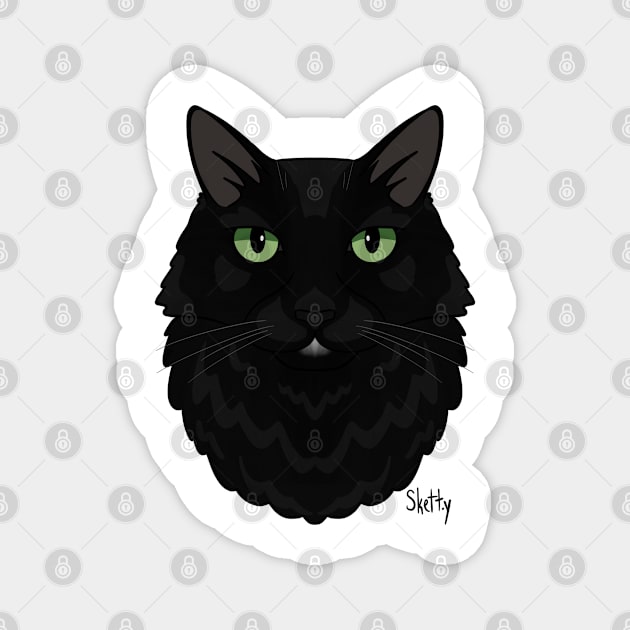 Shadow Cat Magnet by jastinamor