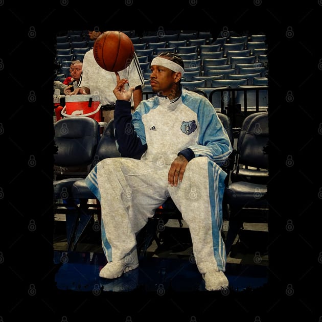 Allen Iverson with The Memphis Grizzlies by MJ23STORE