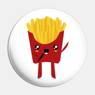 FRENCH FRIES SUPERSTAR SINGER Pin