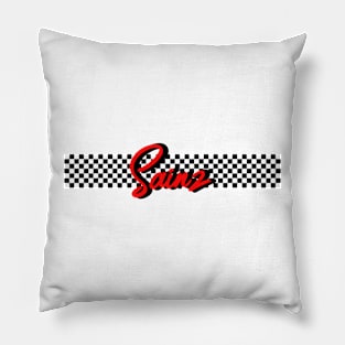 Race Flag Design 2 - Carlos Sainz 2021 Pillow