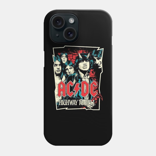 acdc Phone Case by Maria crew