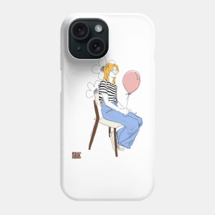 Girl with a baloon Phone Case