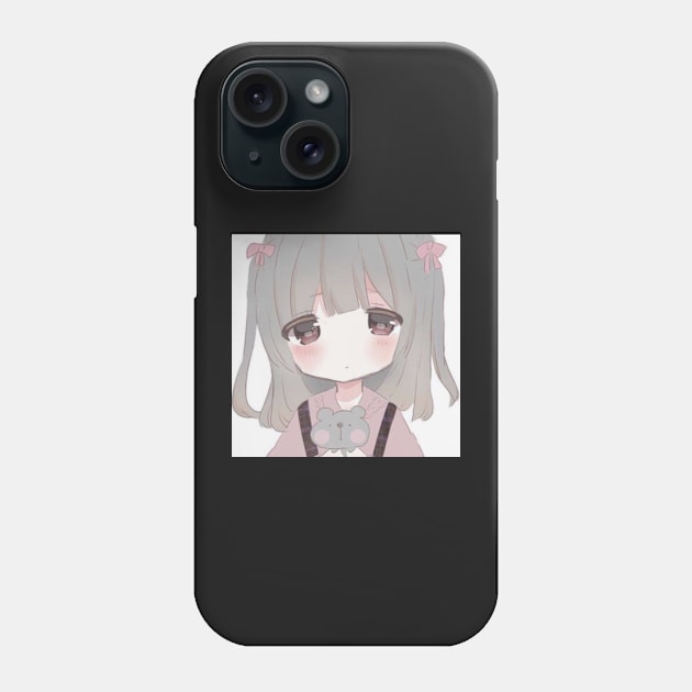 Cute anime girl Phone Case by Senpaih