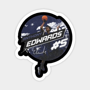 Anthony Edwards Minnesota City Emblem Magnet