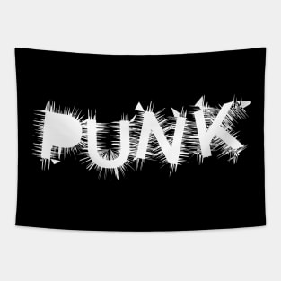 punk typography Tapestry